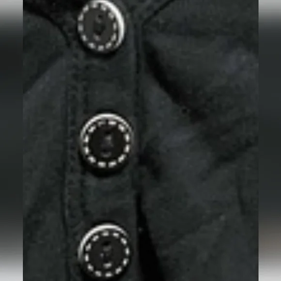 Y2k Medium Black V-Neck Buttoned Womens Top Old Navy - Picture 5 of 13